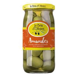 LE BRIN D'OLIVIER Olives Verte Fourrées Aux Amandes 200g