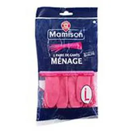 MARQUE REPÈRE, MAMISON Gants de ménage Taille L la paire