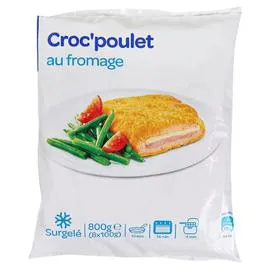CARREFOUR Croque poulet au fromage 8x100g
