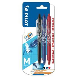 PILOT Stylo Frixion Ball Clicker assortis 0,7 mm x3