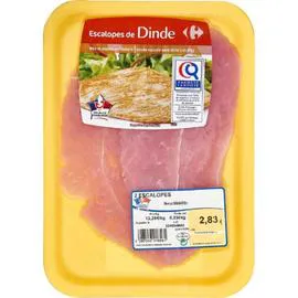 CARREFOUR Escalopes de dinde 250g