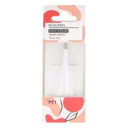 MONOPRIX ACCESSOIRES Pince À Épiler Mors Droit Étui Rose x1