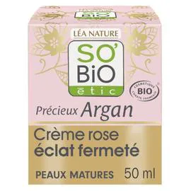 LÉA NATURE, SO'BIO ÉTIC Crème Visage Eclat Fermeté Peaux Matures Jour Précieux Argan Bio 50ml