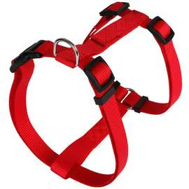 ANIMALIS Harnais Basic Rouge pour Chien 25mm 52/80cm 110g