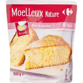 CARREFOUR Préparation gâteau moelleux nature 500g