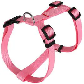 ANIMALIS Harnais Basic Rose pour Chien 15mm 43/65cm 70g