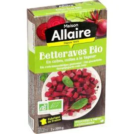 ALLAIRE Betteraves bio cubes vapeur 400g