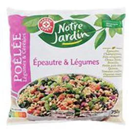 MARQUE REPÈRE, NOTRE JARDIN Poêlée de légumes Épeautre 750g