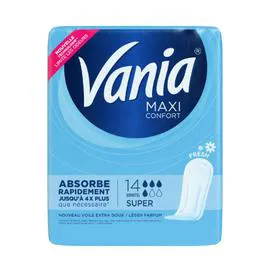 VANIA Serviettes hygiéniques Fresh super x14