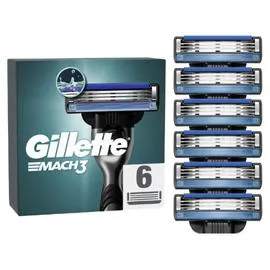 GILLETTE Lames De Rasoir Recharges Pour Homme Mach3 x6