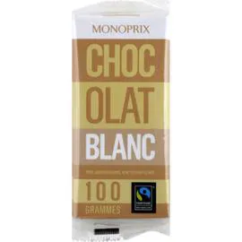 MONOPRIX Chocolat blanc 200g