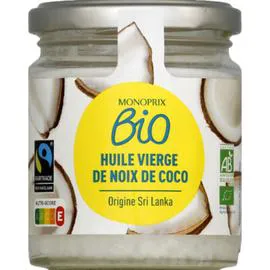MONOPRIX BIO ORIGINES Huile vierge de noix de coco bio 200ml