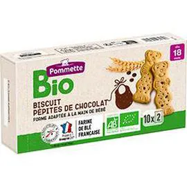POMMETTE BIO Biscuit pépites de chocolat BIO, dès 18 mois 200g