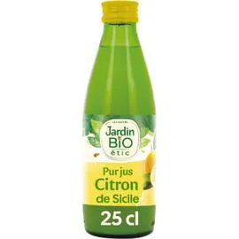 LÉA NATURE, JARDIN BIO ÉTIC Jus de citron Bio 25cl