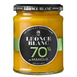LÉONCE BLANC Confiture mangue 70% 320g