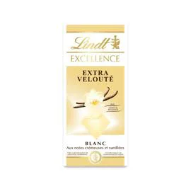 LINDT, EXCELLENCE Chocolat blanc vanille 100g