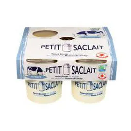 PETIT SACLAIT Yaourt brassé nature 4x125g