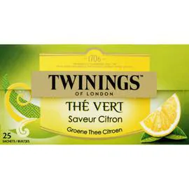 TWININGS Thé vert citron x25 50g