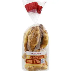 MONOPRIX Croissants moelleux 400g