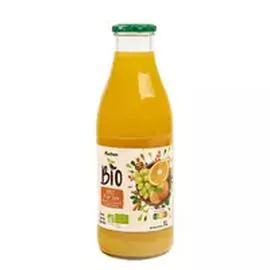AUCHAN BIO Pur jus réveil douceur agrumes en bouteille 1l