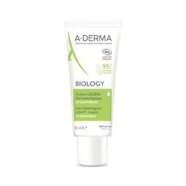 A-DERMA Crème soin corps biology légère dermatologique hydratante Bio 40ml