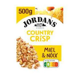 JORDANS Country crisp - céréales complètes miel et noix 500g