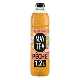 MAY TEA Thé glacé saveur pêche blanche 1,2l