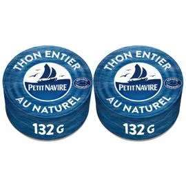PETIT NAVIRE Thon naturel démarche responsable 2x93g
