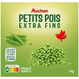 AUCHAN Petits pois extra fins 1kg
