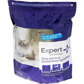 CARREFOUR Croquettes pour chat stérilisés au poulet 1,5kg