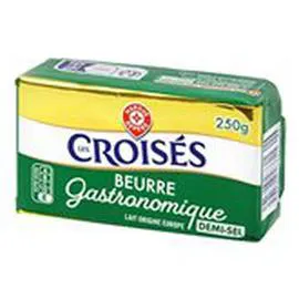 MARQUE REPÈRE, LES CROISÉS Beurre Demi-sel - 80% MG 250g