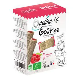 AGLINA Goûtine framboise Bio sans gluten vegan 125g