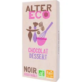 ALTER ECO Chocolat pâtissier dessert noir Bio 200g