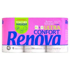 RENOVA Papier Toilette Ultra Confort x6