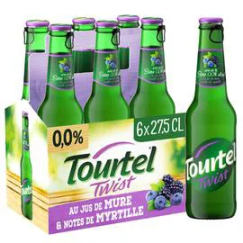 TOURTEL Bière au jus de mure notes de myrtille Sans Alcool Twist 6x27,75cl