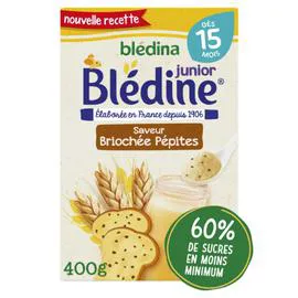 BLÉDINA Céréales bébé dès 15 mois saveur briochée pépites 400g