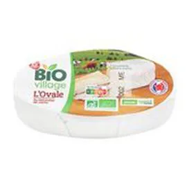 MARQUE REPÈRE, BIO VILLAGE Fromage Ovale Bio - 25% MG 180g