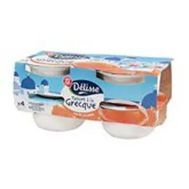 MARQUE REPÈRE, DÉLISSE Yaourts à la Grecque Delisse Lit de miel 4x150g