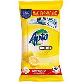 APTA Lingettes multi-usage citron x100 