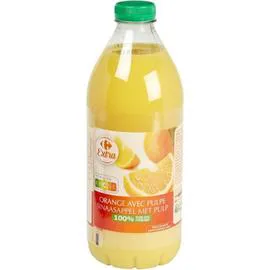 CARREFOUR EXTRA Jus d'orange 100% pur jus avec pulpe 1,5l