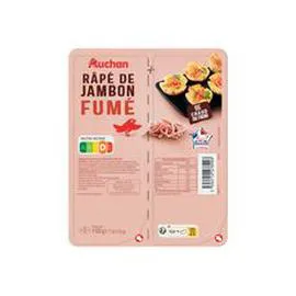 AUCHAN Râpé de jambon fumé 2x75g