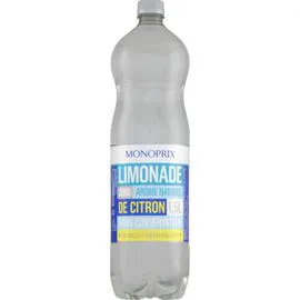 MONOPRIX Limonade zéro, arômes naturels de citron 1,5l