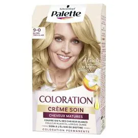 SCHWARZKOPF PALETTE Coloration Permanente 9-0 Blond Très Clair Naturel Cheveux Matures 165ml