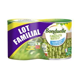 BONDUELLE Flageolets verts extra fins 2x530g