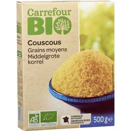 CARREFOUR BIO Couscous bio grains moyens 500g