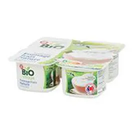 MARQUE REPÈRE, BIO VILLAGE Fromage frais nature Bio 4x100g