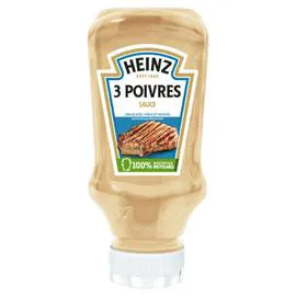 HEINZ Sauce 3 poivres flacon souple 220g