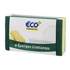 ECO+ Eponges grattantes x6