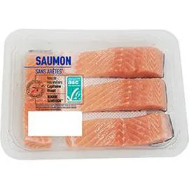 PRODUCTEURS & COMMERÇANTS Saumon sans arêtes 500g