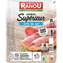 MONIQUE RANOU Jambon supérieur sel réduit 140g
